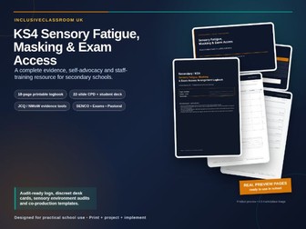 Sensory Fatigue & Masking Logbook
