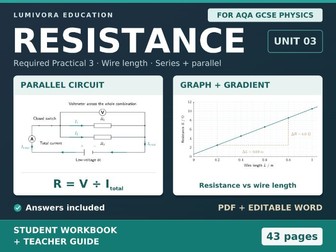 Resistance Required Practical 3 | AQA GCSE Physics | PDF + Word