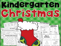 Christmas Math and Literacy Printables for Kindergarten