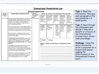 Human Rights and International Law lesson