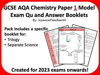 AQA GCSE Chemistry Paper 1 Revision Booklet