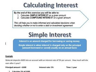 Simple and Compound Interest