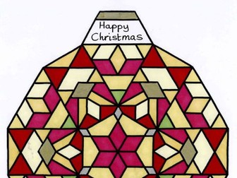 Christmas colouring multiples factors times tables symmetry