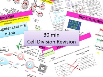 GCSE Bio- Cell Division in 30 mins