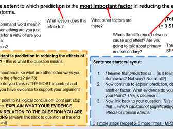 AQA Geog Climate Change Question - 6 marker x3