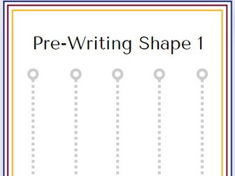 Pre-Writing Shape Tracing Worksheet (border)