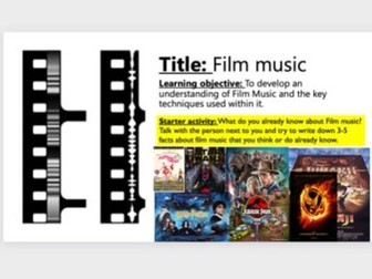 KS3 Film Music SOW- Classroom based