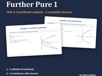 FP1 Unit 4: Coordinate Systems (Edexcel IAL)