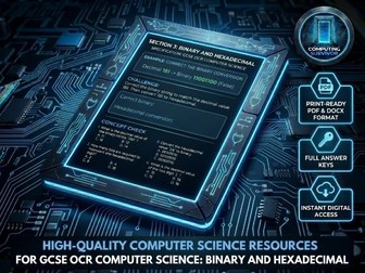 Binary and Hex - 50+ Graded Questions