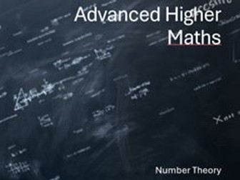 Advanced Higher Maths Number Theory Euclidian Algorithm 75 slide Powerpoint