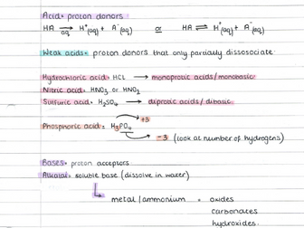 A Level Chemistry Notes for OCR A