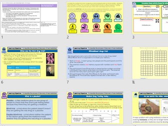 KS4 Triple Biology Unit 3 – Complete PowerPoint lesson on Discovery and Development of Drugs