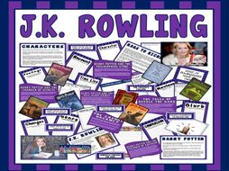Jk Rowling Teaching Display Resources English Reading Ks2 Author