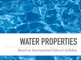 Water properties