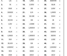 Roman Numerals 100 Worksheets With Answers Maths Classical Civilisation 