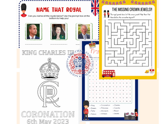 King Charles III Coronation Activity Pack