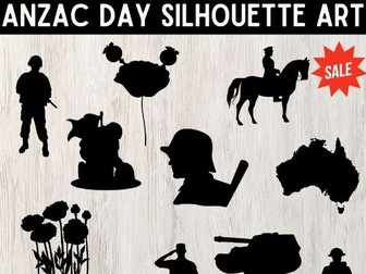 Anzac Day Silhouette Art