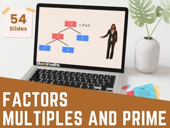 Factors, Multiples and Prime Numbers KS3 Interactive