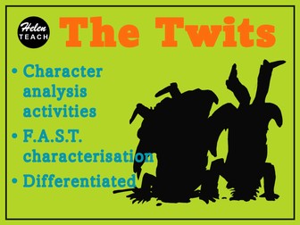 The Twits FAST Character Analysis Activities Differentiated