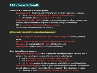 A-level Theme 2 Edexcel A Macroeconomics notes