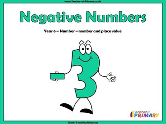 Negative Numbers - Year 6