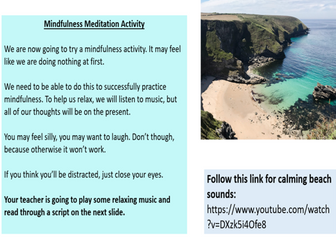 Mindfulness Tutor Time Activity