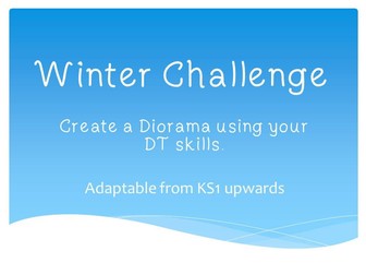 Winter or Christmas Diorama DT Challenge