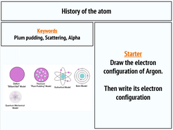 History of the Atom New AQA GCSE | Teaching Resources