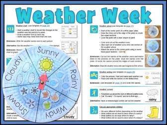 Weather Week: fun activities and science exploration
