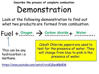 Combustion C7 - New specification GCSE (1-9) AQA SCIENCE