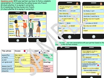 French: Arranging to go to the cinema -based on Dynamo 2 Module 3