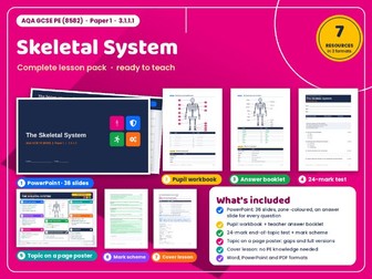 AQA GCSE PE 01: The Skeletal System – Complete Topic Pack