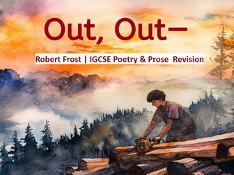 REVISING 'OUT OUT' BY ROBERT FROST