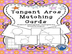 Arcs of Tangents Matching Card Set