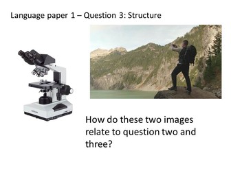 AQA language paper 1 Question 3 lesson based on 2017 paper
