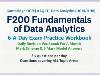 Cambridge OCR - AAQ IT Data Analytics - F200 REVISION WORKBOOK