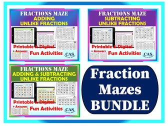 Fraction Mazes Bundle