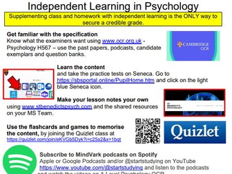 OCR Psychology Independent Learning