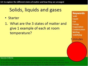 Solids Liquids and Gases