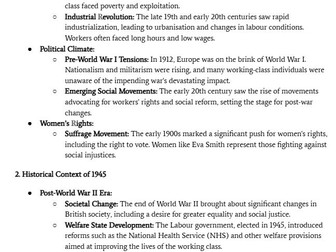 An Inspector Calls Context and Quotes