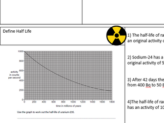 P4 - Atomic Structure Revision sheets. NEW AQA Trilogy Physics