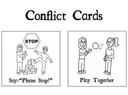 STOP Classroom fights with Conflict Resolution Cards | Teaching Resources