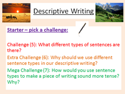 descriptive creative writing examples