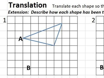 Translation of irregular shapes year 5 year 6