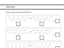 Subtracting 9 for Year 1 students | Teaching Resources