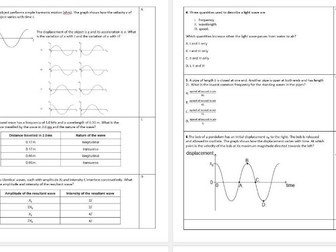 IB Physics Topic 4 - Waves Pong