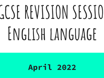 IGCSE English Language Revision Lesson Edexcel