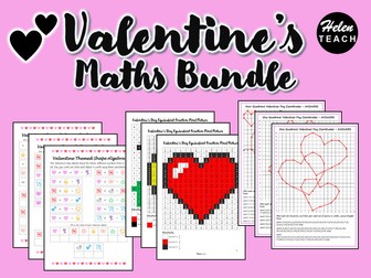 Valentine's Day Maths BUNDLE Differentiated