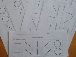 Pre-writing literacy (matching lines)