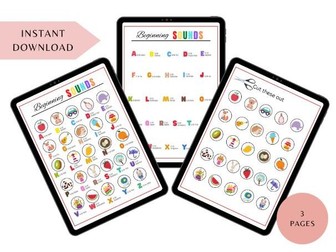 Color the Beginning Sound A–Z Pack